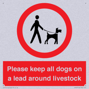Please keep all dogs on a lead around livestock